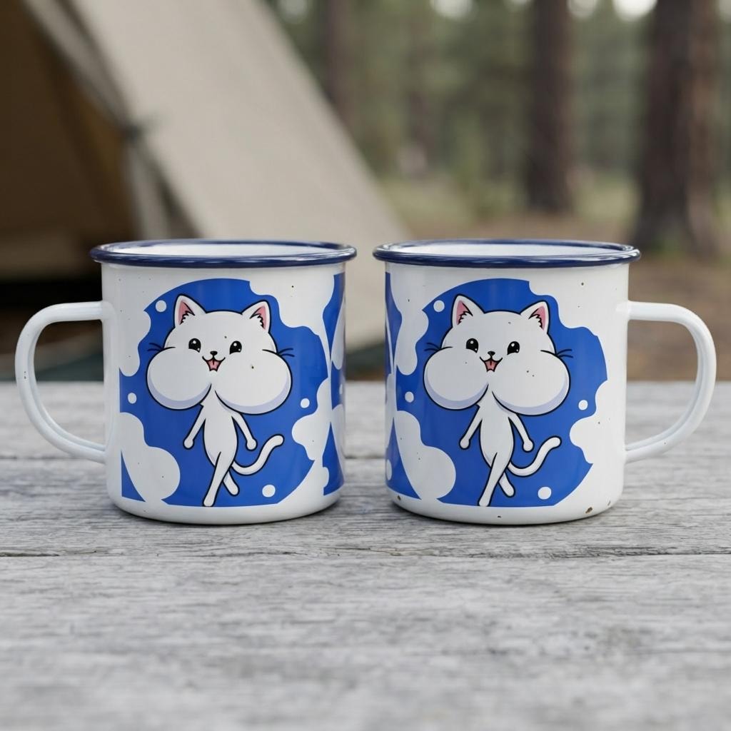 FUFU Ceramic Metal Tea Cups merchandise preview