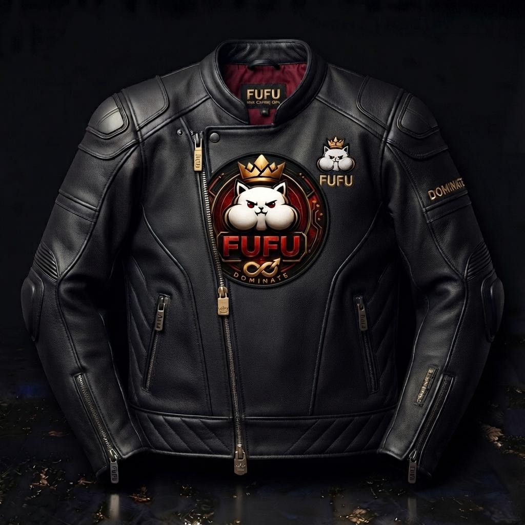 FUFU Leather Biker Jacket merchandise preview