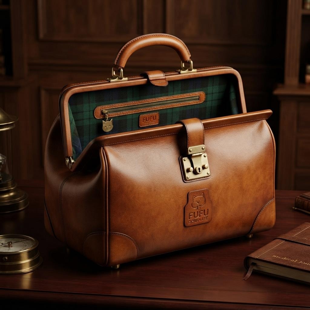 FUFU Leather Doctor's Handbag merchandise preview